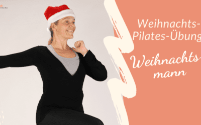 Pilatesübung: der Weihnachtsmann
