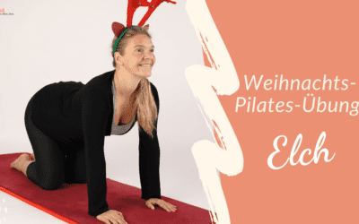 Pilatesübung: Der Weihnachts-Elch