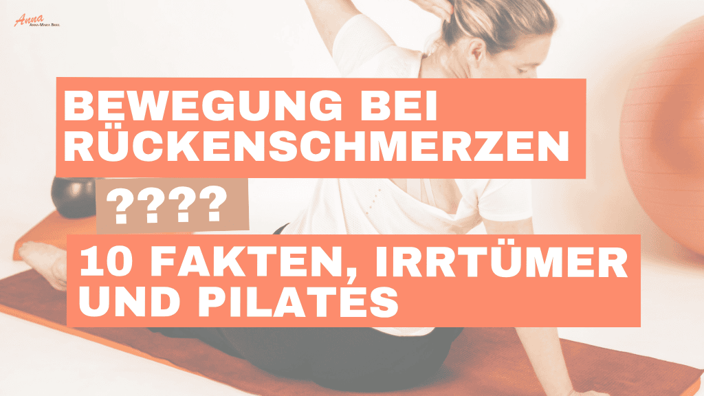 Schriftzug: 10 Fakten und Irrtümer über Rückenschmerzen. Dahinter Person im Sitzen von hinten, den Rücken zeigend
